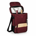 Duet Insulated Two-Bottle Wine & Cheese Tote